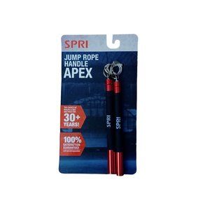 Spri Apex 6" Length Light Weight Non Slip Straight And Thin Jump Rope Handles